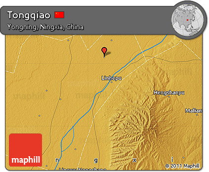 Physical Map of Tongqiao