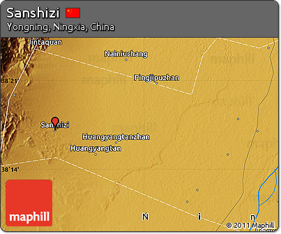Physical Map of Sanshizi