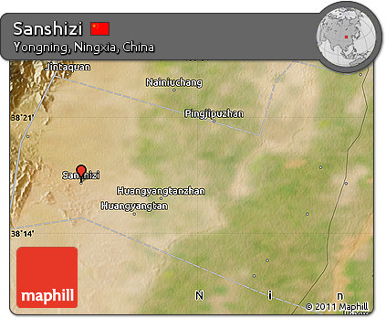 Satellite Map of Sanshizi