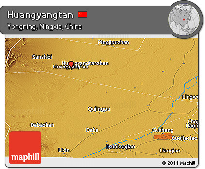 Physical Panoramic Map of Huangyangtan