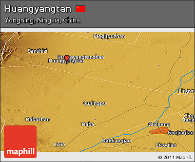 Physical Panoramic Map of Huangyangtan