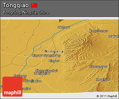 Physical Panoramic Map of Tongqiao
