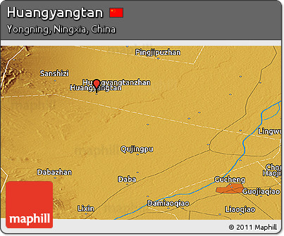 Physical Panoramic Map of Huangyangtan