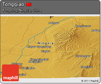 Physical Panoramic Map of Tongqiao