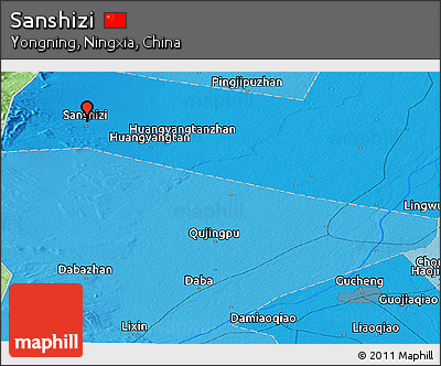 Political Panoramic Map of Sanshizi