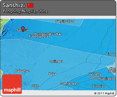Political Panoramic Map of Sanshizi
