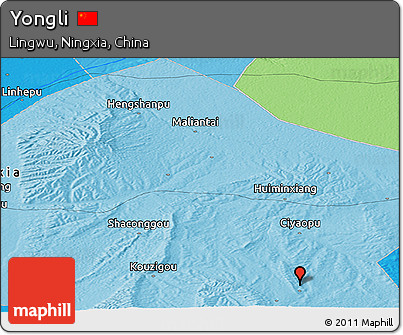 Political Panoramic Map of Yongli