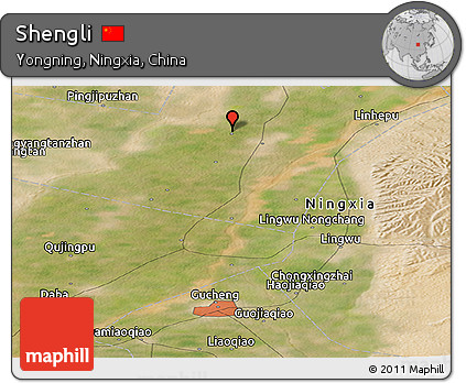 Satellite Panoramic Map of Shengli
