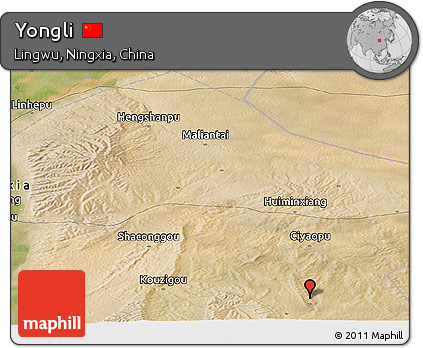Satellite Panoramic Map of Yongli