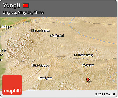 Satellite Panoramic Map of Yongli