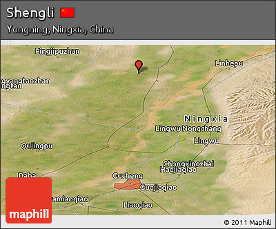 Satellite Panoramic Map of Shengli