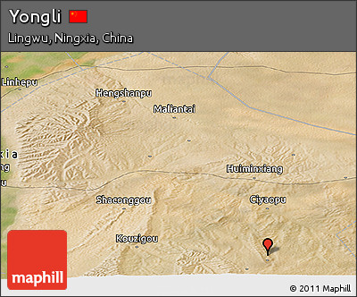 Satellite Panoramic Map of Yongli