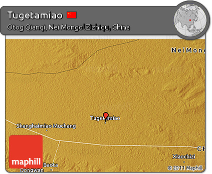 Physical 3D Map of Tugetamiao