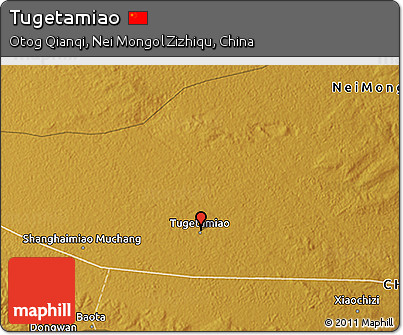 Physical 3D Map of Tugetamiao
