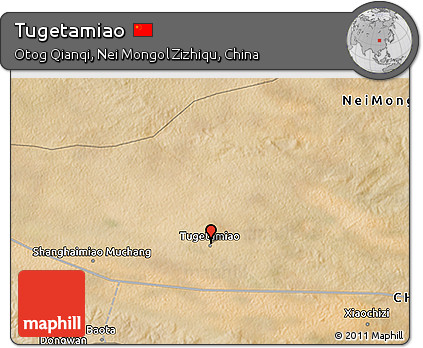 Satellite 3D Map of Tugetamiao