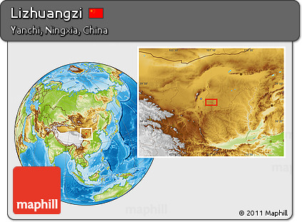 Physical Location Map of Lizhuangzi