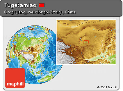 Physical Location Map of Tugetamiao