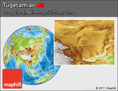 Physical Location Map of Tugetamiao