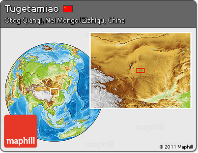 Physical Location Map of Tugetamiao