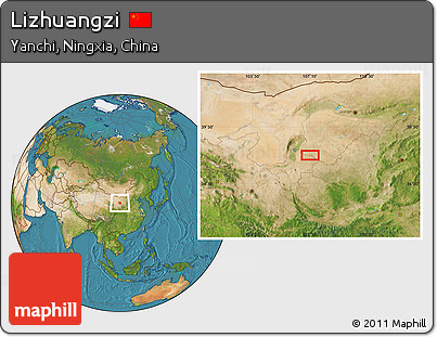 Satellite Location Map of Lizhuangzi
