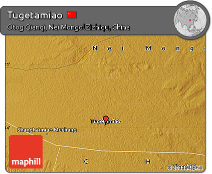 Physical Map of Tugetamiao
