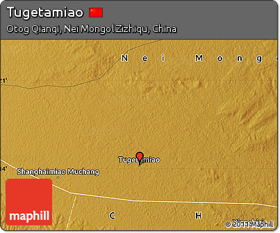 Physical Map of Tugetamiao