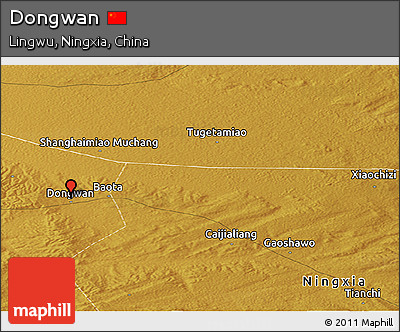 Physical Panoramic Map of Dongwan