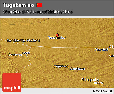 Physical Panoramic Map of Tugetamiao