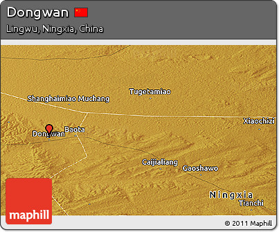 Physical Panoramic Map of Dongwan