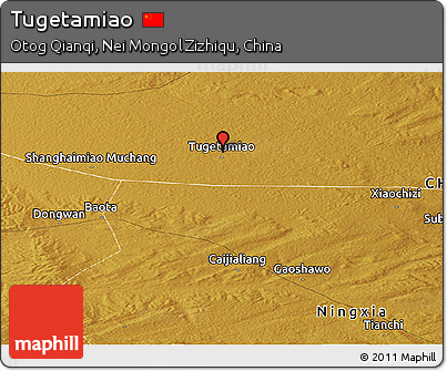 Physical Panoramic Map of Tugetamiao