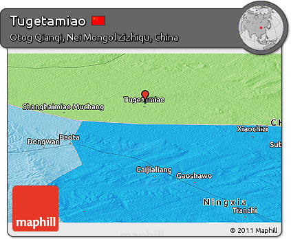Political Panoramic Map of Tugetamiao