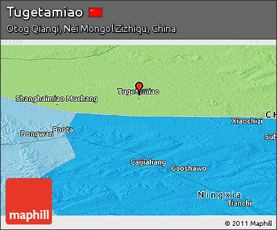 Political Panoramic Map of Tugetamiao