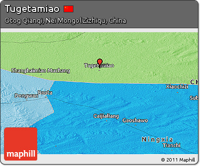 Political Panoramic Map of Tugetamiao