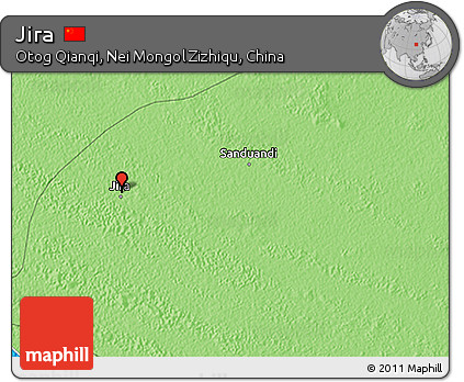Political 3D Map of Jira