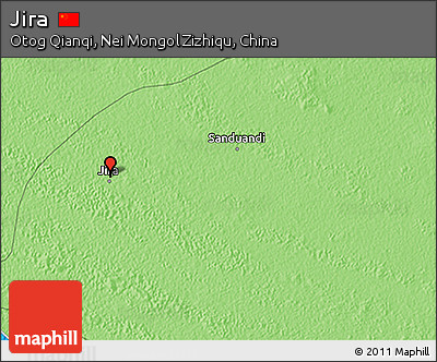 Political 3D Map of Jira