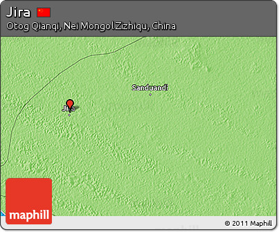 Political 3D Map of Jira