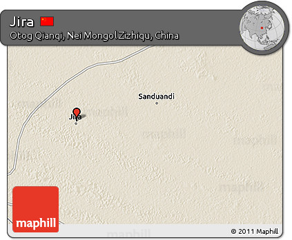 Shaded Relief 3D Map of Jira