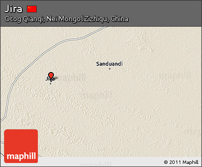 Shaded Relief 3D Map of Jira