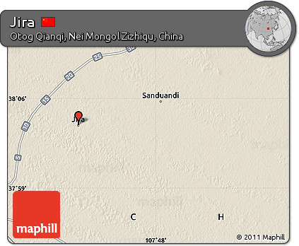 Shaded Relief Map of Jira