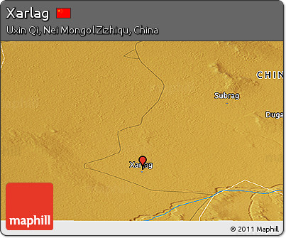 Physical Panoramic Map of Xarlag