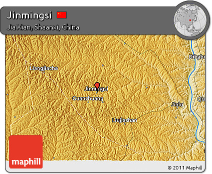 Physical 3D Map of Jinmingsi