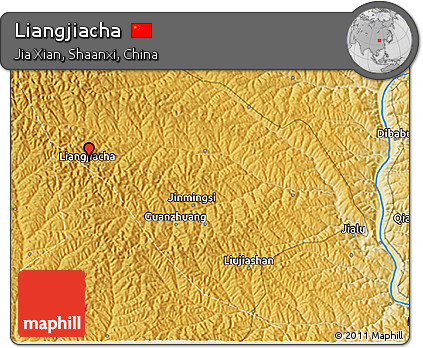 Physical 3D Map of Liangjiacha