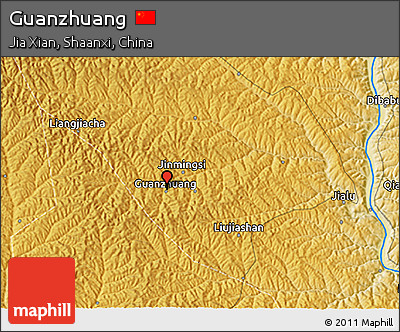 Physical 3D Map of Guanzhuang