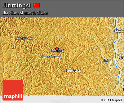 Physical 3D Map of Jinmingsi
