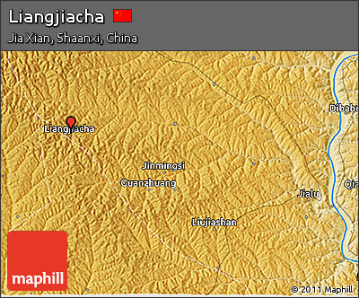 Physical 3D Map of Liangjiacha