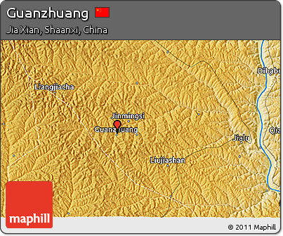 Physical 3D Map of Guanzhuang