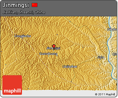 Physical 3D Map of Jinmingsi