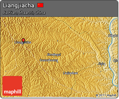 Physical 3D Map of Liangjiacha