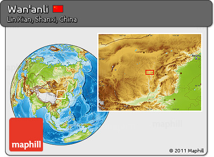 Physical Location Map of Wan'anli