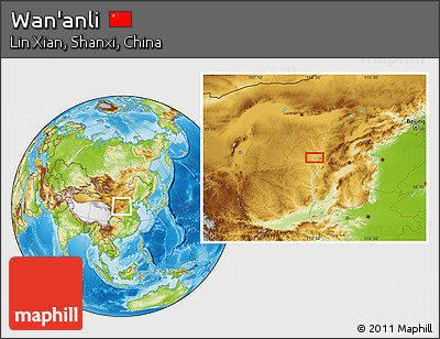 Physical Location Map of Wan'anli